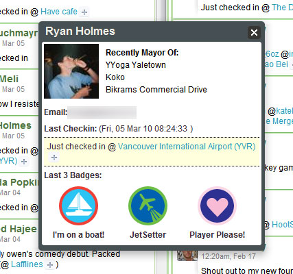 Foursquare on HootSuite HootSuite with Foursquare