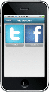 Select your account in HootSuite for iPhone Select your account in HootSuite for iPhone