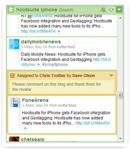 Assignment Column at Hootsuite HootSuite Assigments