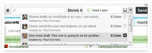 Shared Drafts at HootSuite Common Drafts