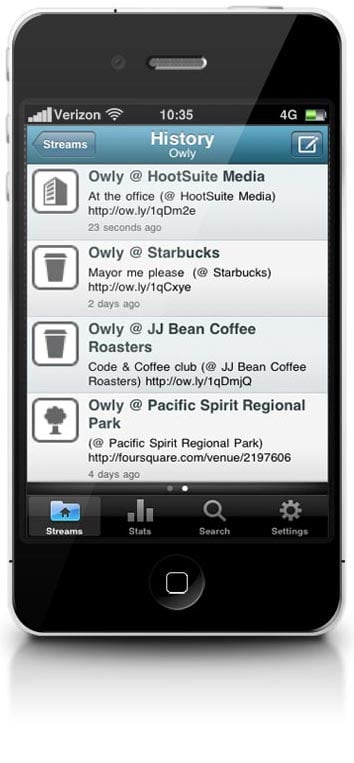 HootSuite iPhone iOS4