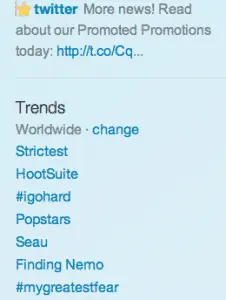 HootSuite Trending on Twitter Worldwide