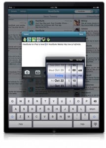 Schedule and Send with HootSuite iPad HootSuite iPad Schedule