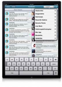 Search Twitter with HootSuite iPad HootSuite iPad Twitter Search