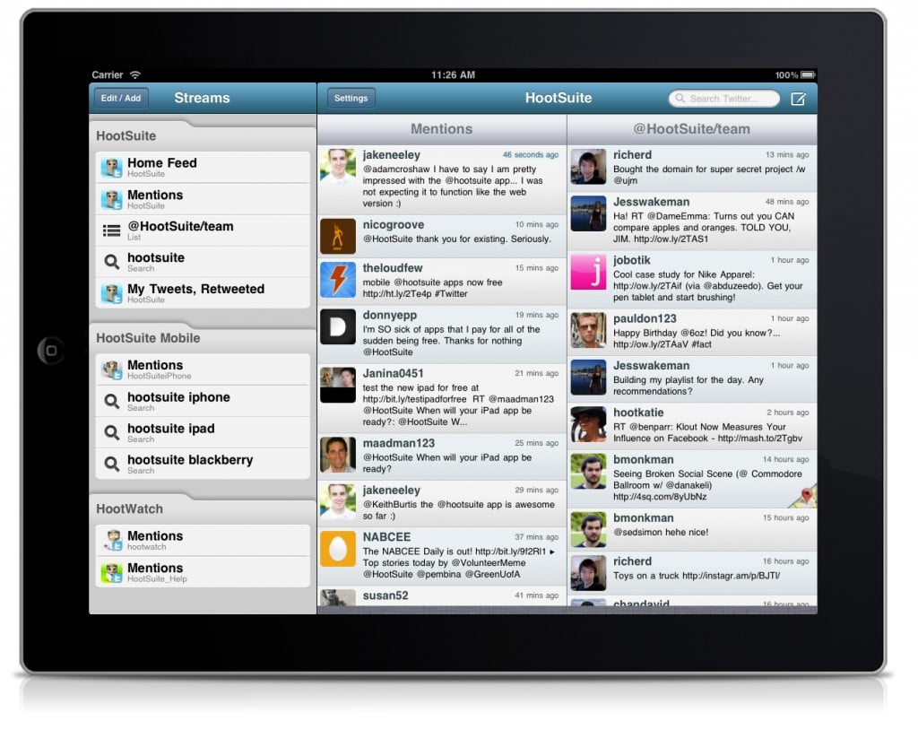 HootSuite for iPad