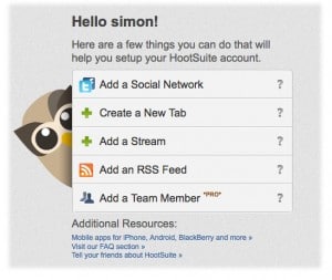 HootSuite QuickStart Wizard