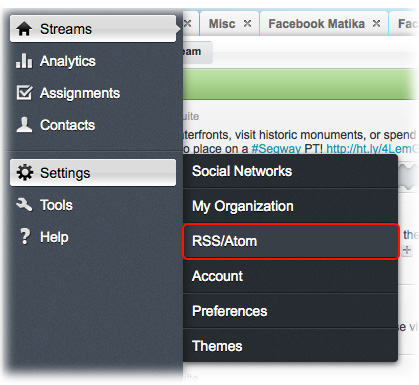 Add RSS from HootSuite Add RSS from HootSuite