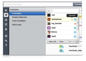 HootSuite Social Network Profile Picker 