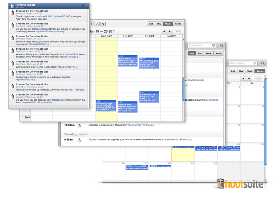 HootSuite Publisher and Pending Stream Screenshot HootSuite Publisher and Pending Stream