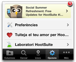 iPhone with HootSuite