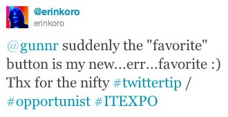ITEXPO Twitter Tweet