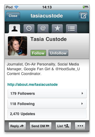 Bumped! Bumped in HootSuite for iPhone