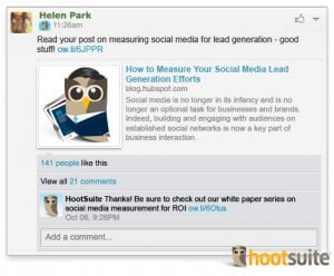 Engaging with audiences to promote content Social media lead generation