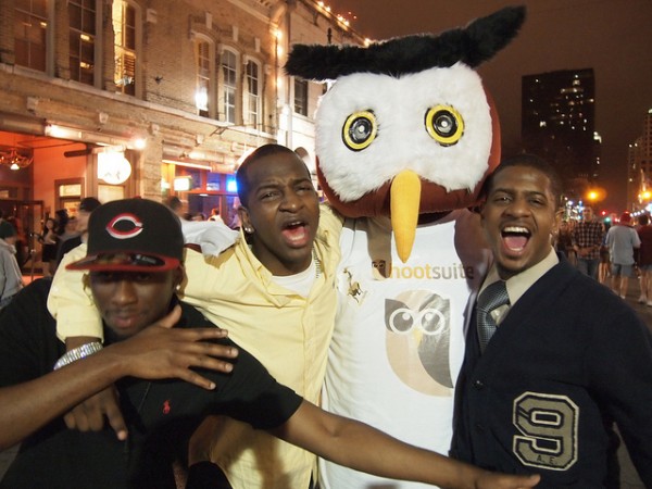 Owly at SXSW Owly with some friends