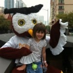 Owly rides the HootBus with a HooFan Owly rides the HootBus with a HooFan