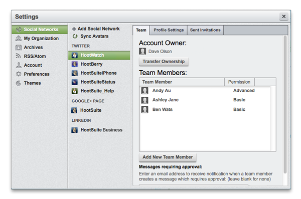 HootTip: Add Remove Profile 1