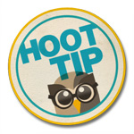 hoottip button badge 150px