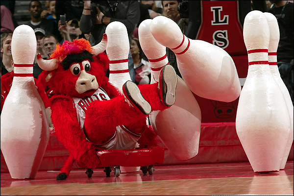Benny the Bull goes for a strike Benny the Bull goes for a strike