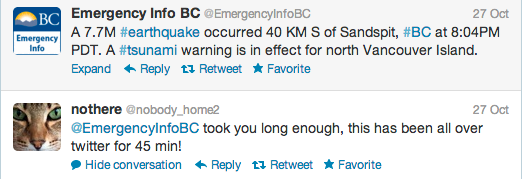 Earthquake Tweet Earthquake Tweet
