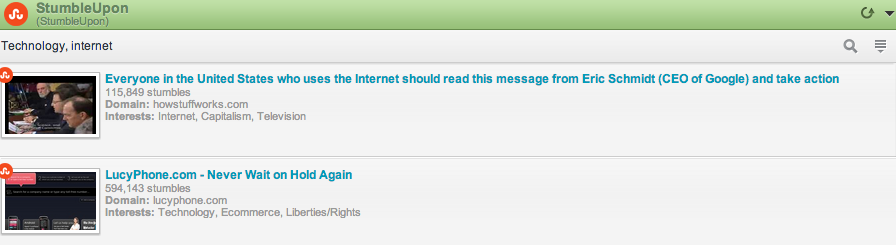 StumbleUpon Tech