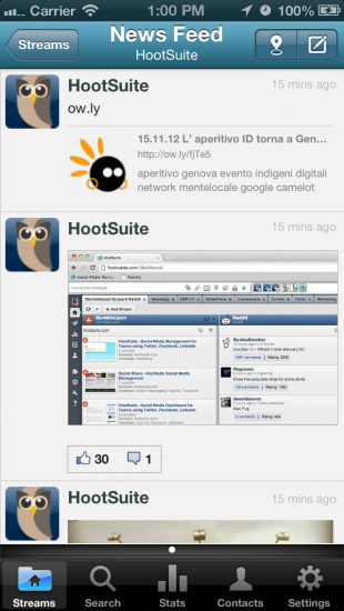iPhone FB NewsFeed iPhone FB NewsFeed