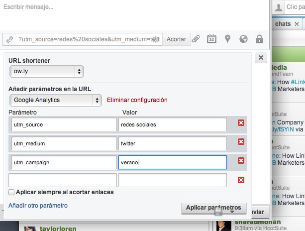 Utilizando Parámetros Personalizados de URL en HootSuite