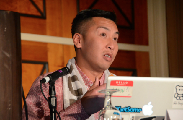 Jaxon Lam, HootSuite’s Affiliate and Search Specialist on a panel at Affiliate Summit in Las Vegas