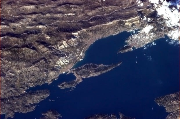 Croatia, as seen from space. Image by Commander Chris Hadfield