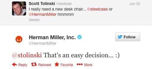 Herman Miller Tweet - cropped