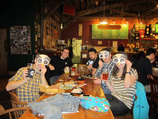 #HootUpPortland Owls at Lucky Lab in Portland