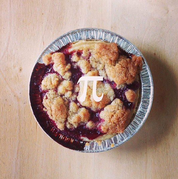 The Instagram team celebrated Pi Day with some mini pies. #Yum. Image from Instagram