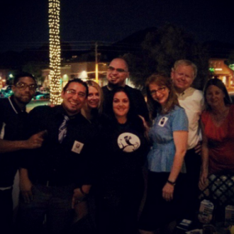Some owls hanging out at #HootUpPhx