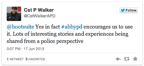 Police Officer work tweet - poll