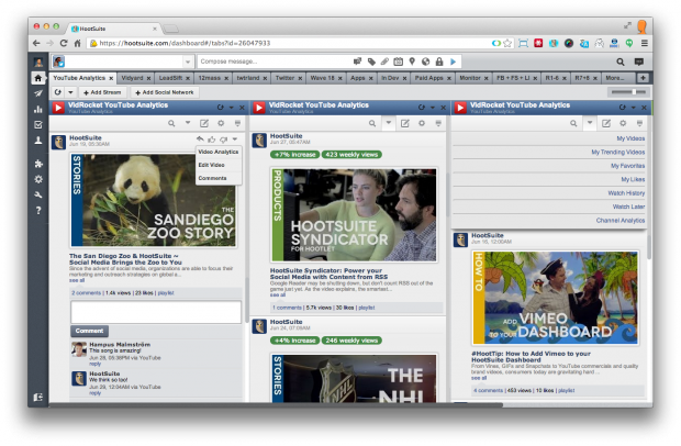 YouTube Analytics - screen 1