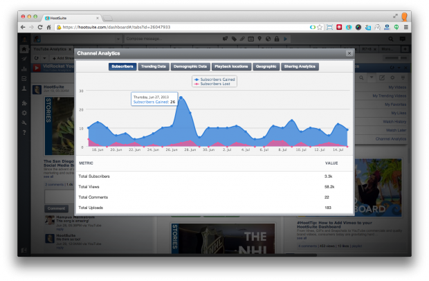 YouTube Analytics - screen 2