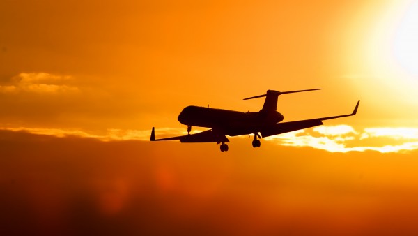 sunset-airplane