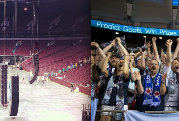 Deadspin created this split screen of the two tweeted pics.