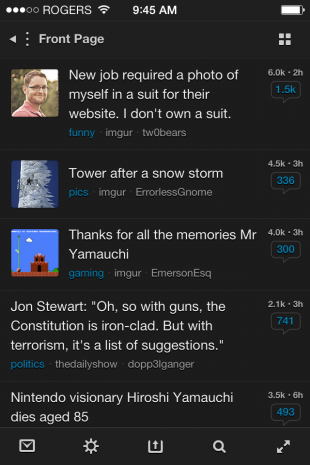 Reddit iOS7 App