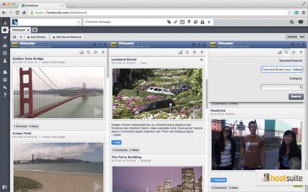 Easily view and share your Vidcaster videos across your social networks