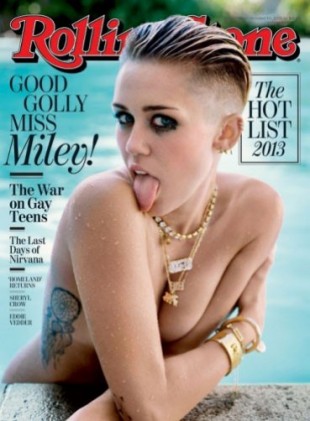 Miley on the cover of Rolling Stone Mag this week