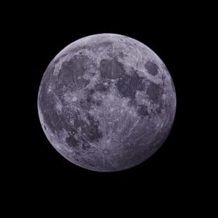 Partial Lunar Eclipse. Image by Dan L Ward