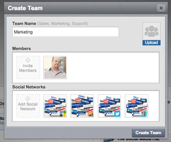 How to create a team within HootSuite