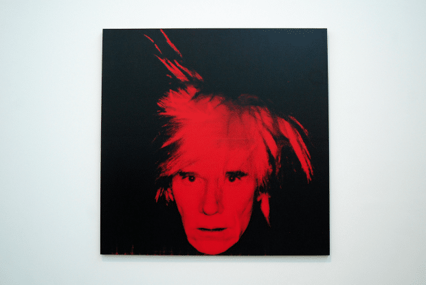 Andy Warhol self-portrait (1986). Image by jpellgen via flickr