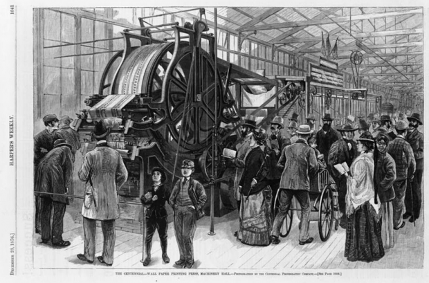 The printing press. Image courtesy of Wikimedia Commons.