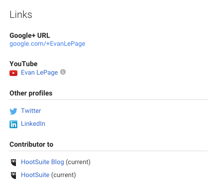 Google+ Links