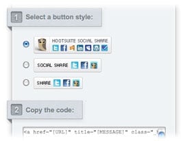 HootSuite Social Share Share via multiple channels