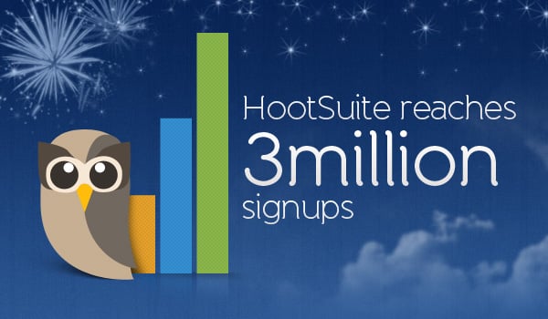 HootSuite Reaches 3 million Signups