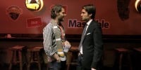 Ryan Holmes (CEO HootSuite) and Pete Cashmore (CEO Mashable) chat at the MashBash in @GenSoc
