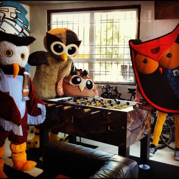 HootSuite Owly Never know where Owly will make an appearance