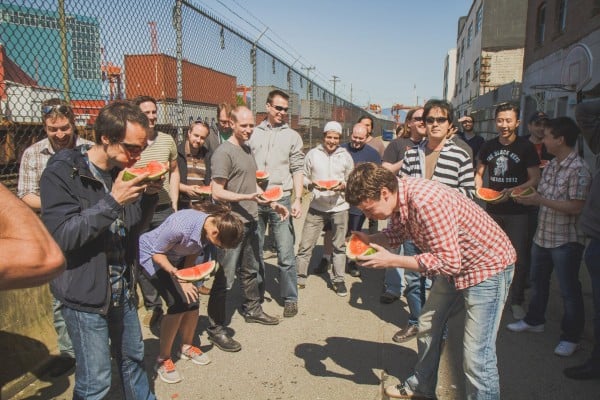 Watermelon-off in the back alley's of Railtown